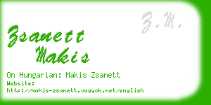 zsanett makis business card